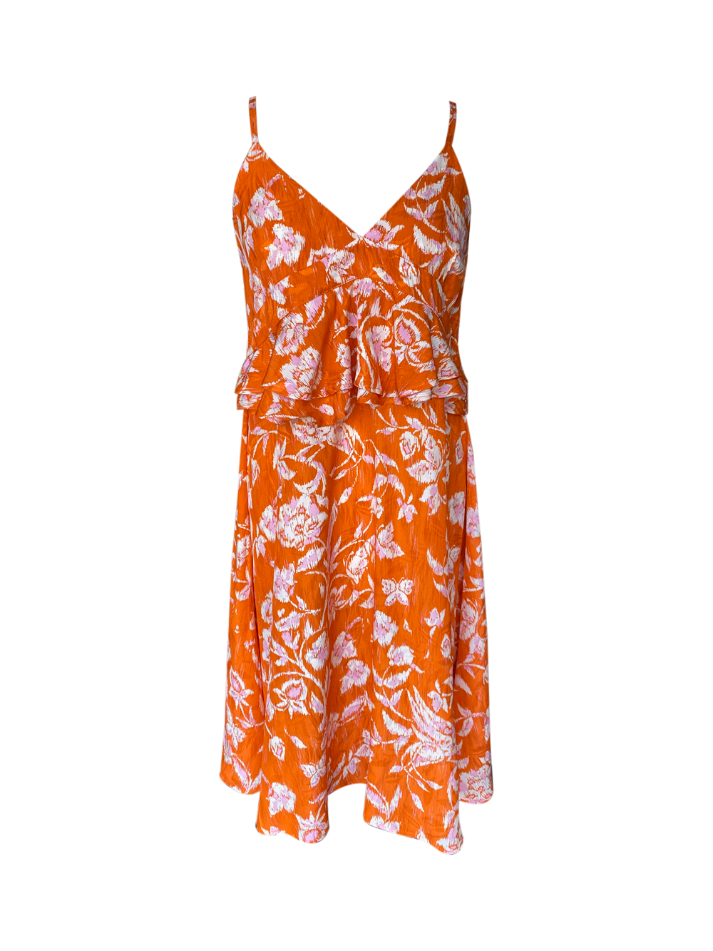 KOCCA Strappy orange flower dress S